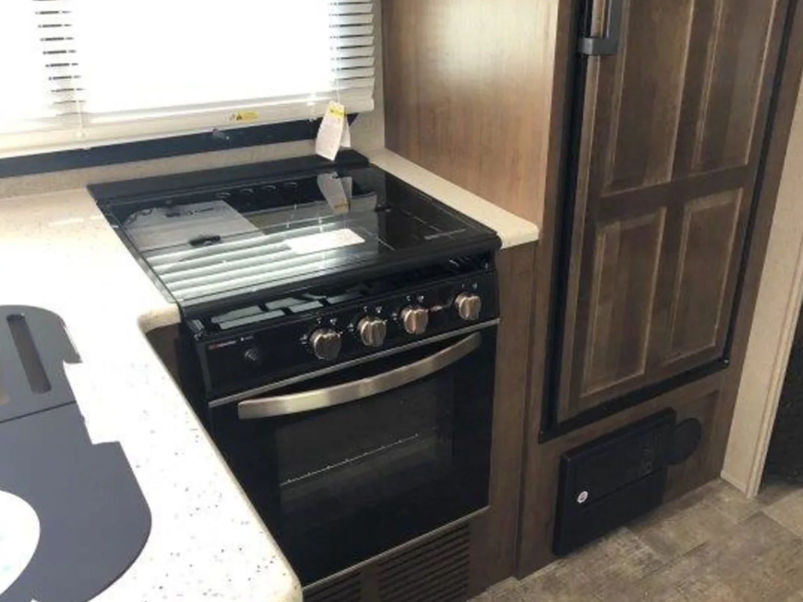 Rockwood Mini Lite Stove Oven Kitchen South Fork RV Rentals